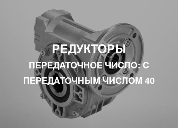 Передаточное число: С передаточным числом 40